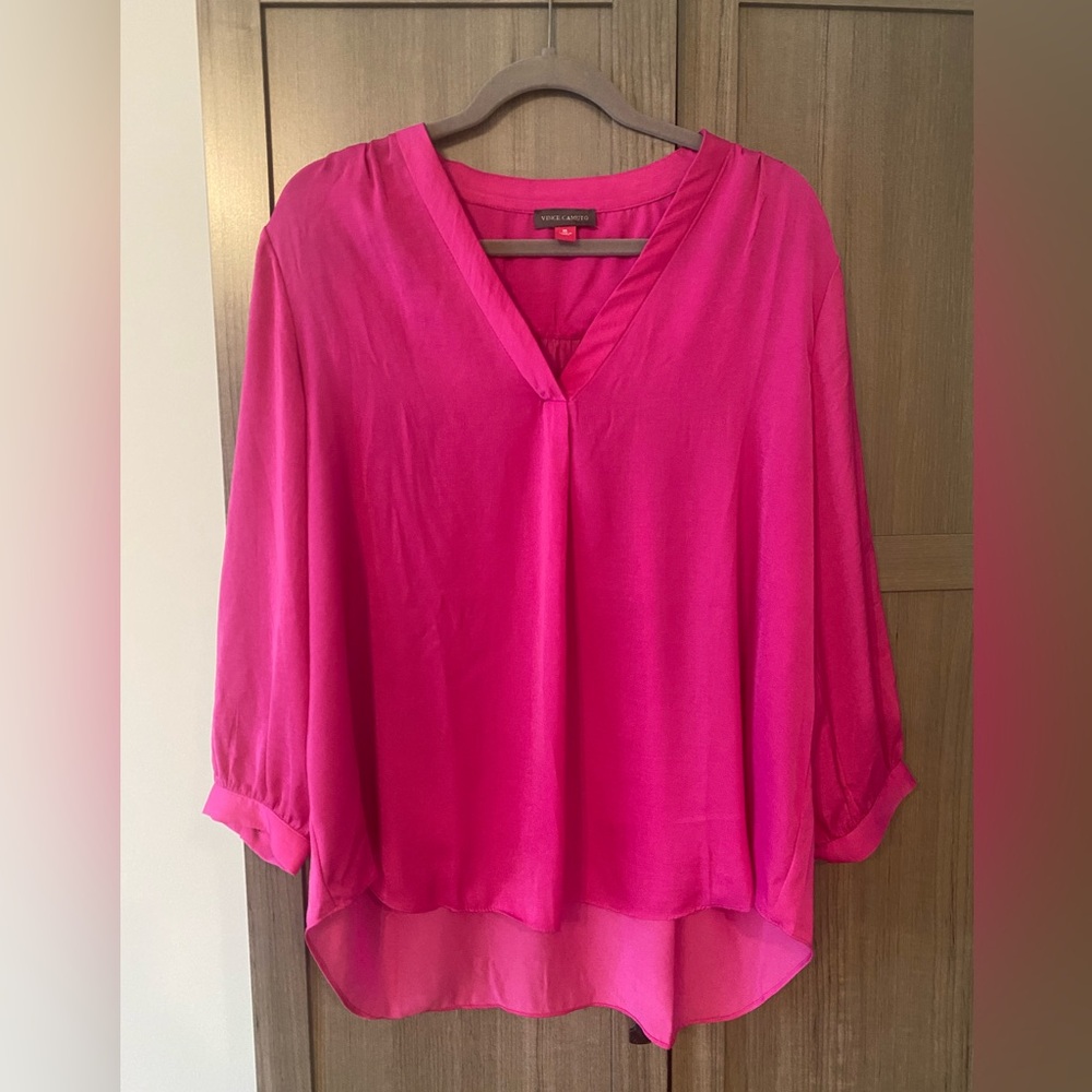 NWOT Vince Camuto Magenta Blouse